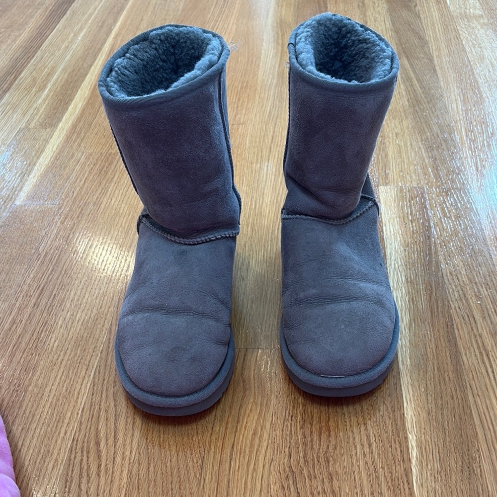 Gray Ugg Boots with Fleece Lining